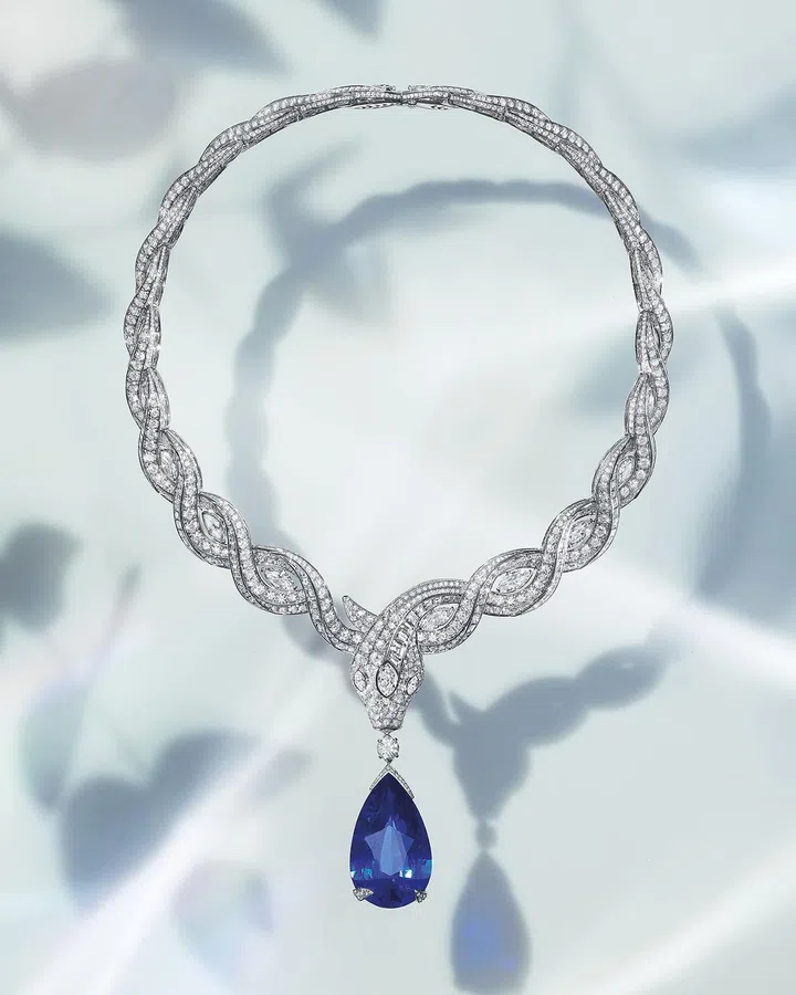 Eden The Garden of Wonders高级珠宝系列Serpenti Ocean Treasure项链。