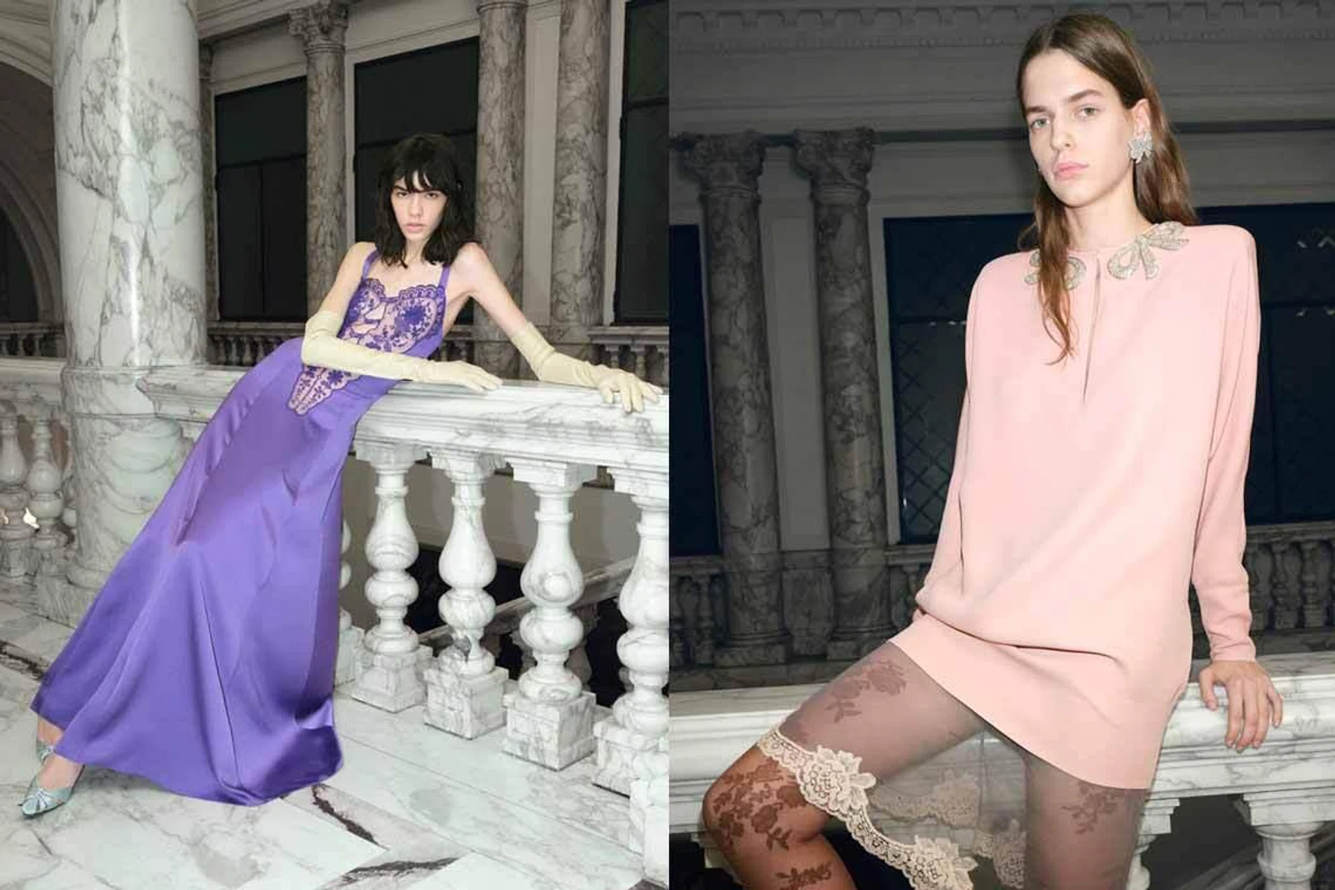 Valentino Pre-Fall collection 2026 by creative director Alessandro Michele features refined elegance, streamlined silhouettes, and the return of Valentino Garavani Rockstud and Panthea icons.