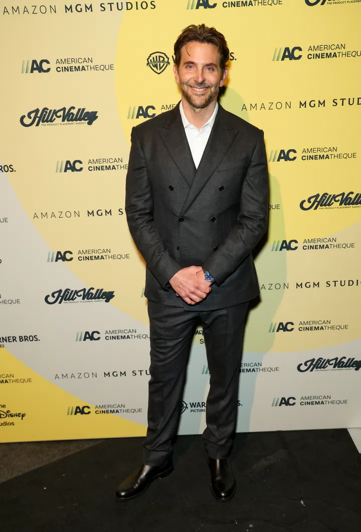 BEVERLY HILLS, CALIFORNIA - NOVEMBER 20: Bradley Cooper attends the 39th annual American Cinematheque Awards Honoring Michael B. Jordan at The Beverly Hilton on November 20, 2025 in Beverly Hills, California.  (Photo by Joe Scarnici/Getty Images for American Cinematheque)