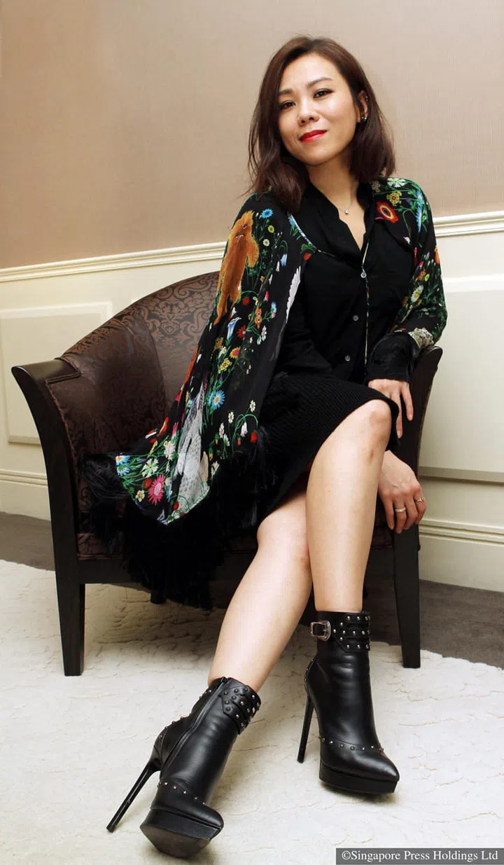 Tanya Chua, local musician, at the press conference for her 10th album, Aphasia, at the Mandarin Orchard Hotel.