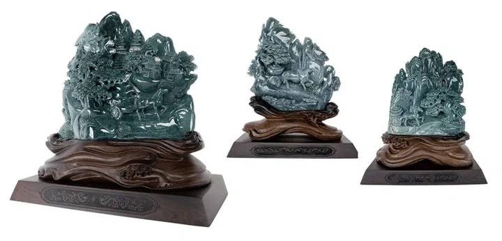 Qian Long Jadeite Mountain - Imperial Harvest home collection