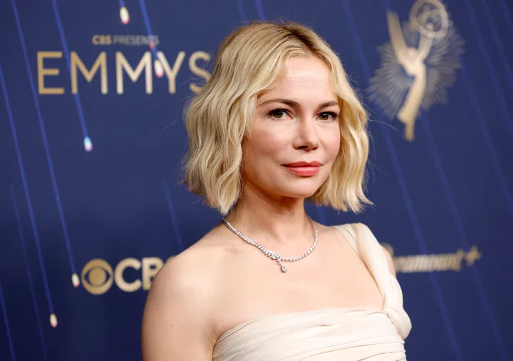 LOS ANGELES, CALIFORNIA - SEPTEMBER 14: Michelle Williams attends the 77th Primetime Emmy Awards at Peacock Theater on September 14, 2025 in Los Angeles, California. (Photo by Frazer Harrison/Getty Images)