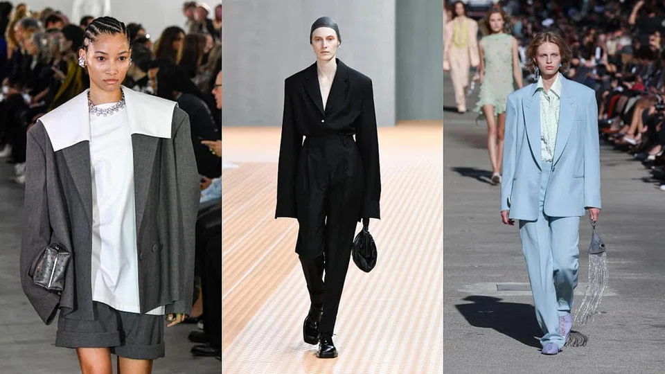 左至右：Jil Sander、Prada、Stella McCartney