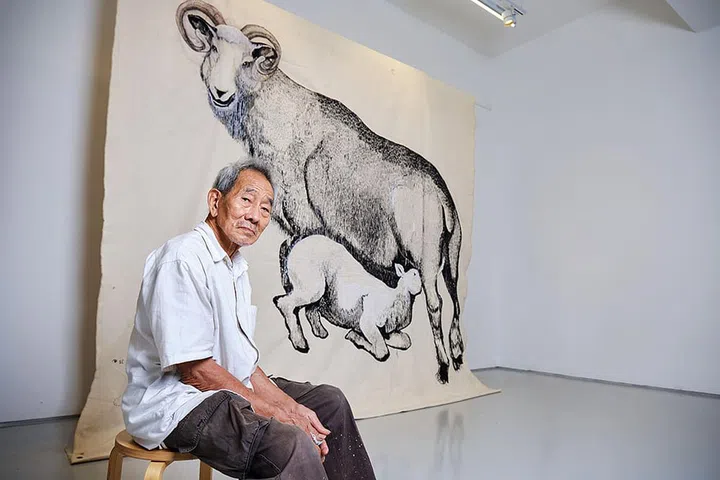 Tang Da Wu, artist, Image courtesy of Art Outreach Singapore