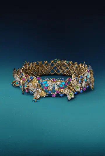 Jean Schlumberger for Tiffany & Co. Butterflies 蝴蝶古董颈链。