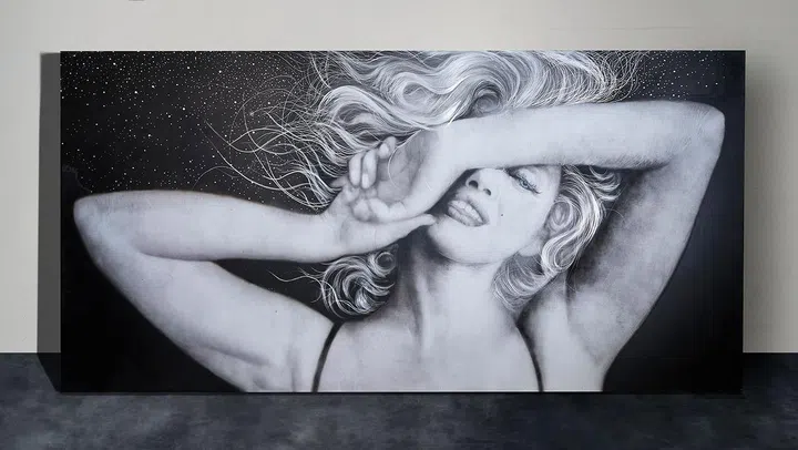 Kang Hyung-koo (242x122) Acrylic/Airbrush on Aluminium 