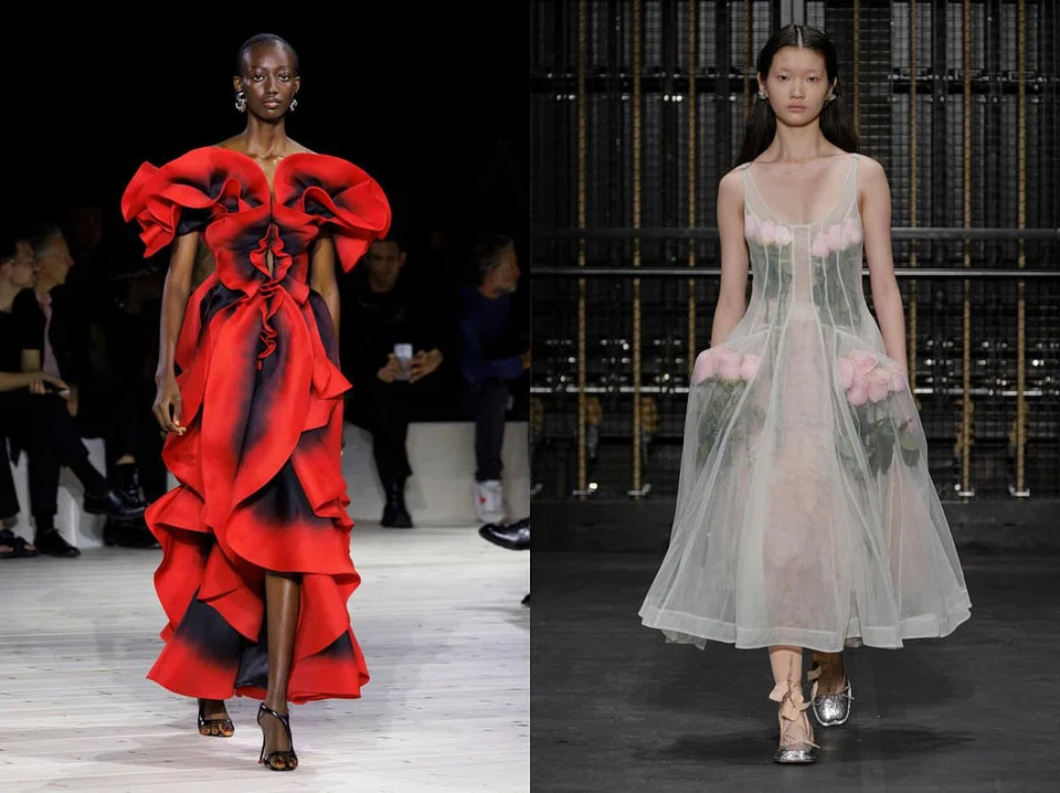 左至右：Alexander McQueen、Simone Rocha