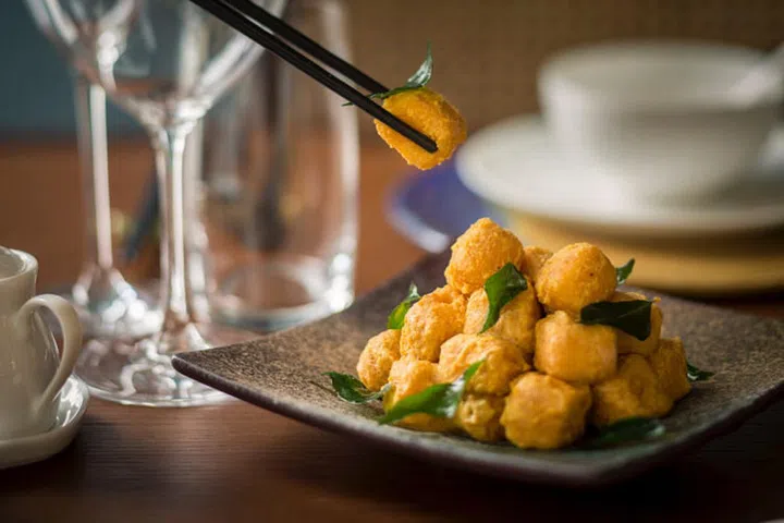 Deep-Fried Tofu & Salted Egg Yolk