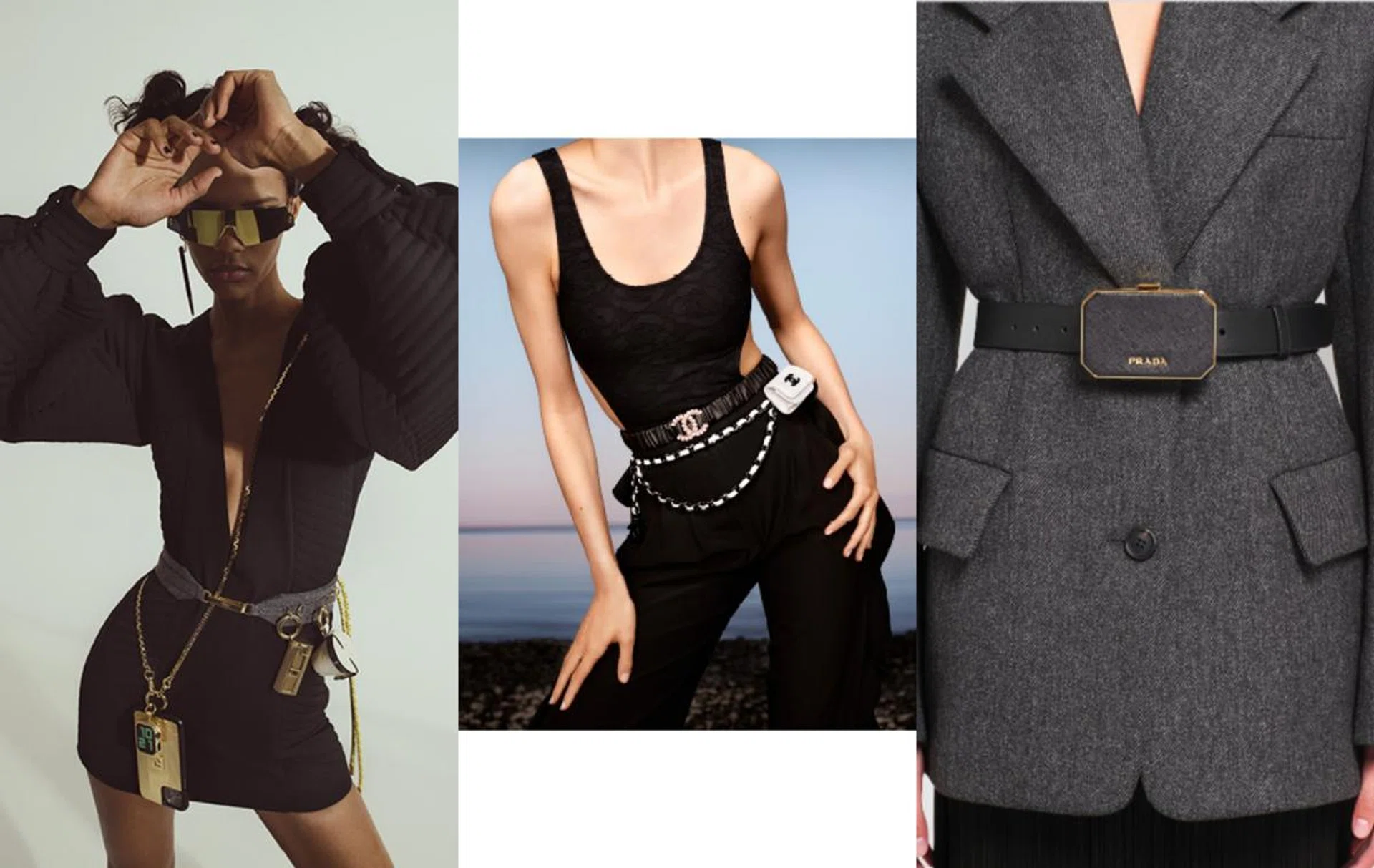 Prada, Gucci, Saint Laurent, Chanel, Faure Le Page, Belt Bag, Accessories, Fashion, Mini Bag,Fendi