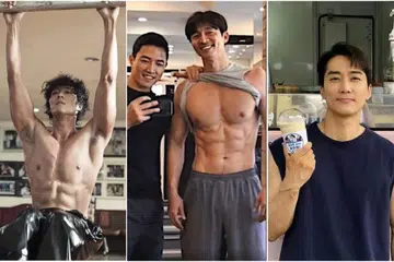 Korean actors, Korean celebrities, Korean oppa, oppa, Gong Yoo, So Ji Sub, Song Seung Heon, abs, hot body, training, workout, six-pack, sexy