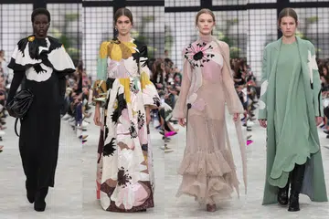 Valentino, fall winter, 2018, floral, prints, fashion week, fashion, trends, Paris fashion week
