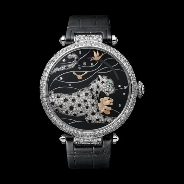 Montre Panthre-Colibri sur cuir_v2