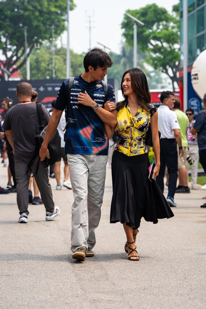 | 2026, Alexander Albon (THA#23) Williams, By JS, Day 2, F1, Friday, Friday Oct 9, Luily He, Marina Bay Street Circuit, October 9, Singapore GP, Singapore Grand Prix