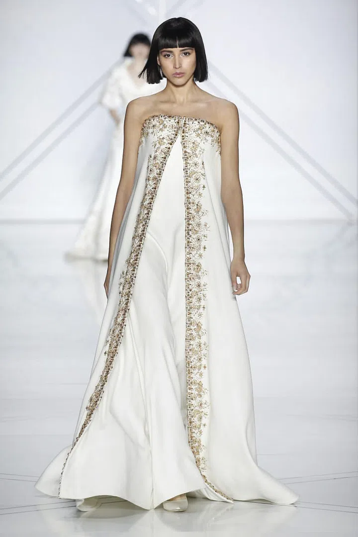 A model walks the runway during the Ralph & Russo Haute Couture Fall/Winter 2016-2017 show as part of Paris Fashion Week on July 4, 2016 in Paris, France.