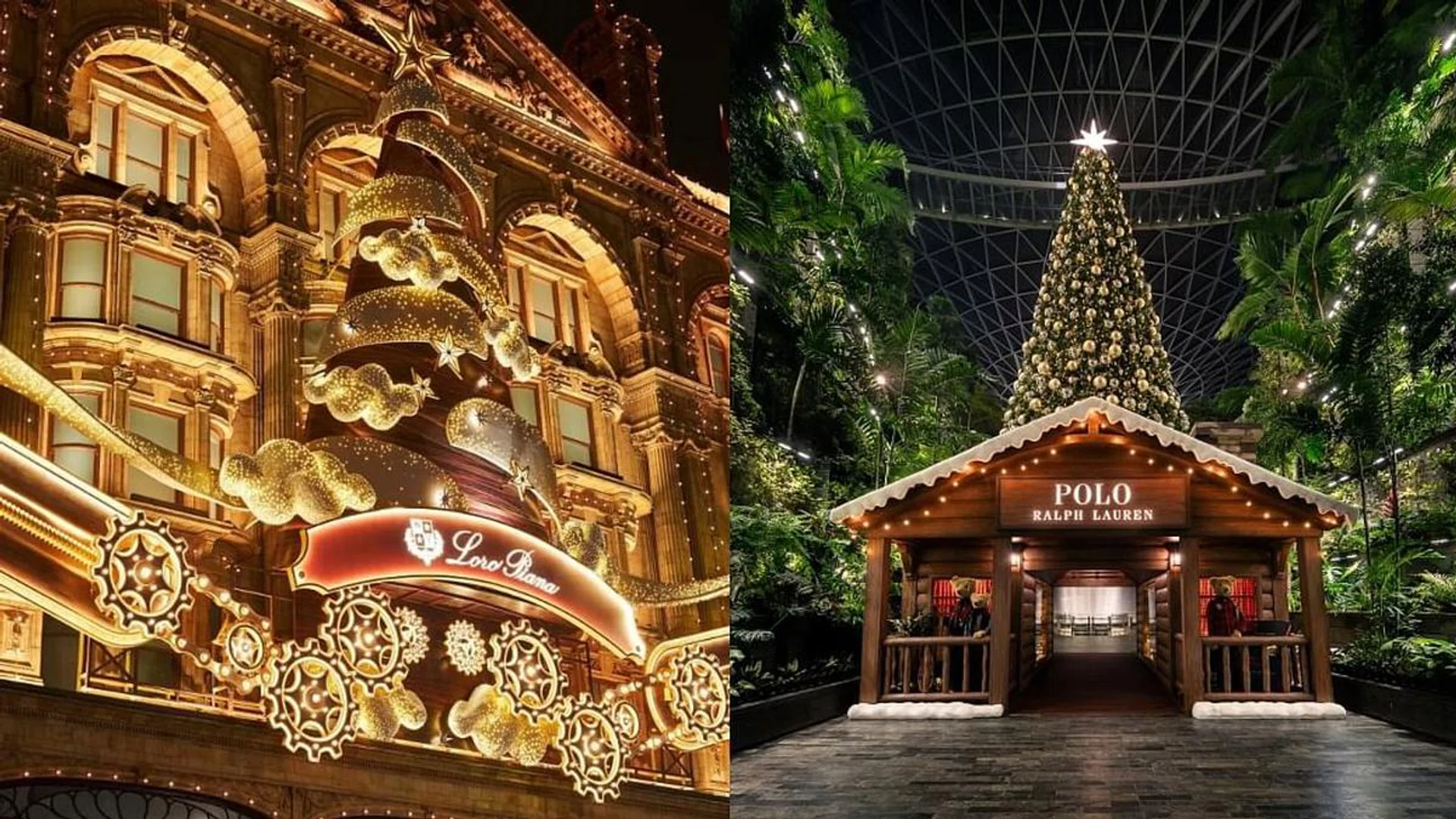 Christmas Deco,Shopping mall,jewel changi,london harrods