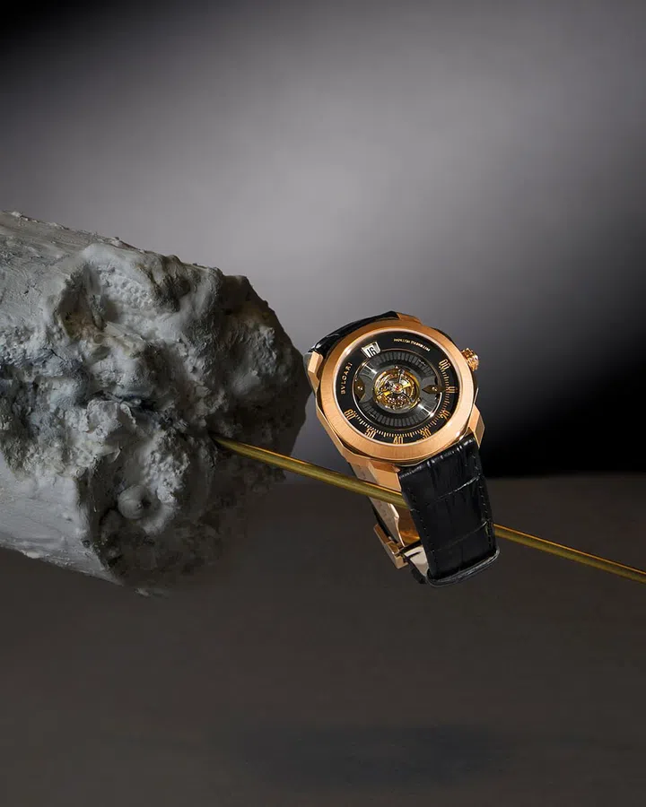 Octo Roma Papillon Central Tourbillon中央陀飞轮腕表。