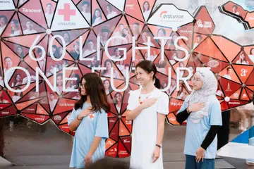 Peace of Art, Sustainable Market SG, CDL, Singapore Red Cross, Young Hearts Programme,60 Lights, One Future