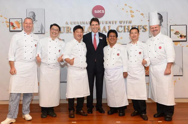 SATS In-House Culinary Consultants with Alex Hungate, President and CEO, SATS Ltd, and Rick Stephen, Director of Kitchens, SATS Ltd
