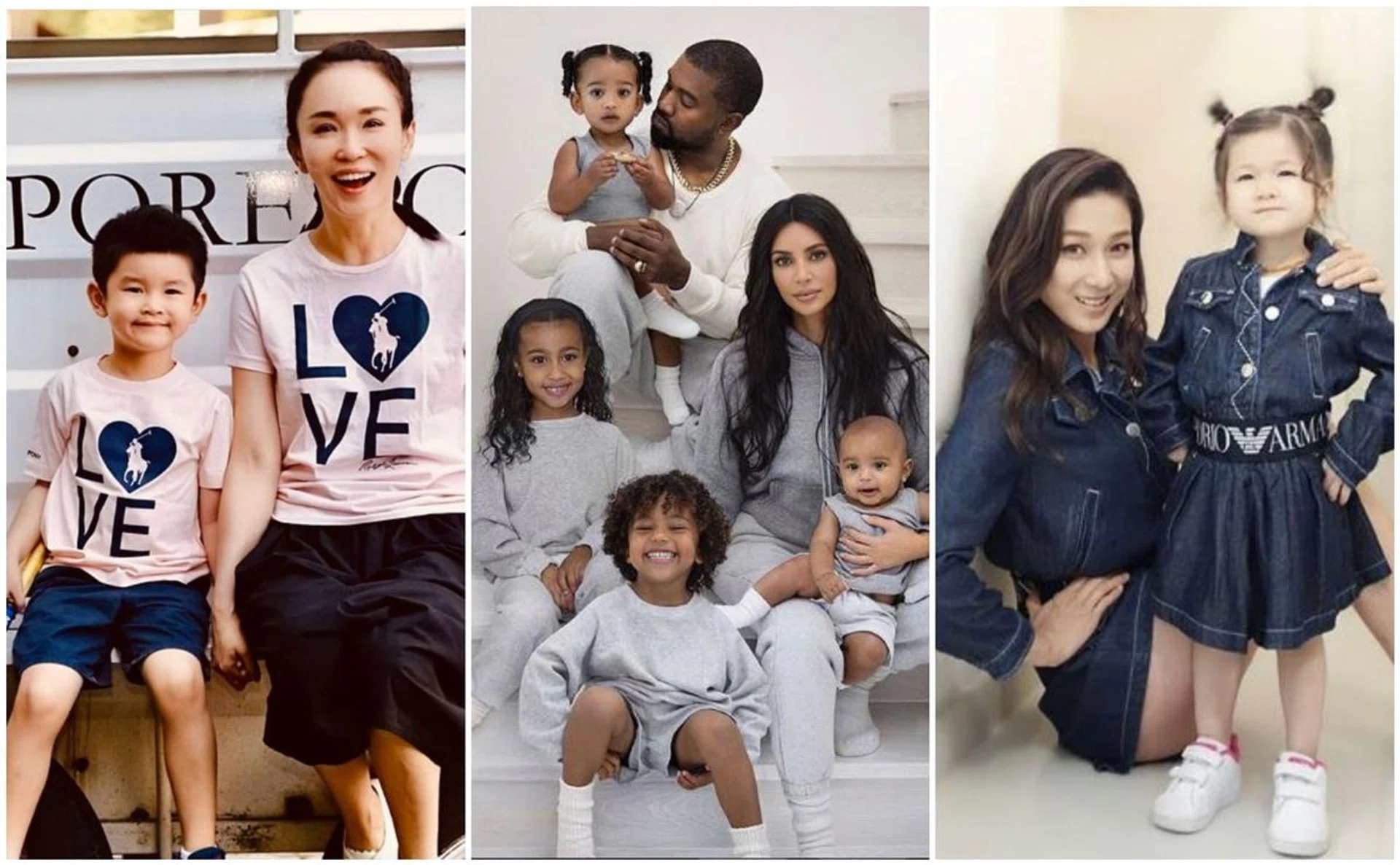 Mother's Day, Celebrity mums, celebrity kids, twinning, mother and daugther, mother and son, family, fashion