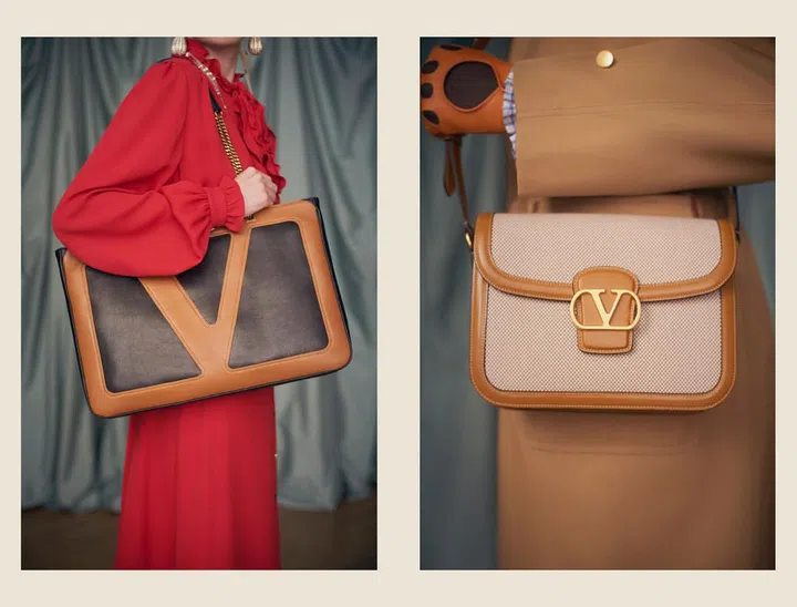 左至右：Valentino Garavani Viva Superstar手袋、Valentino Garavani 9to5手袋。Photo Courtesy of Valentino