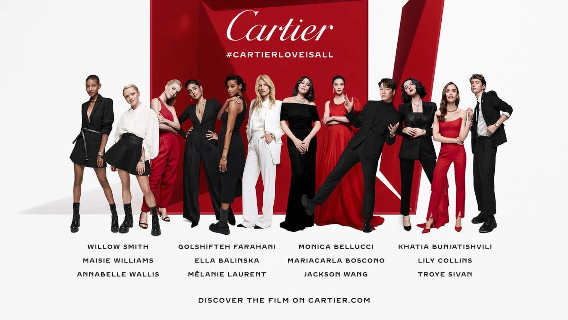 Cartier, Love Is All, Jackson Wang, Lily Collins