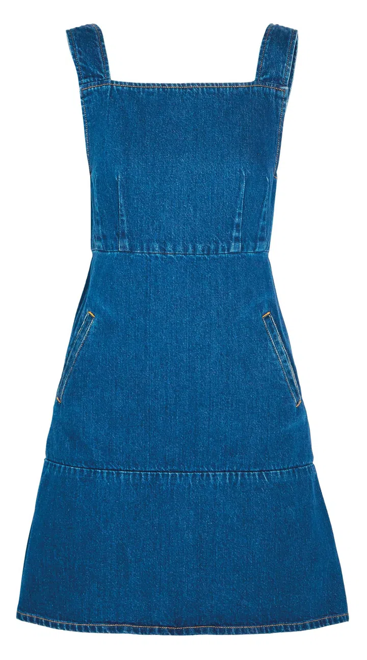 SQUARE DRESS,  JAPANESE DENIM