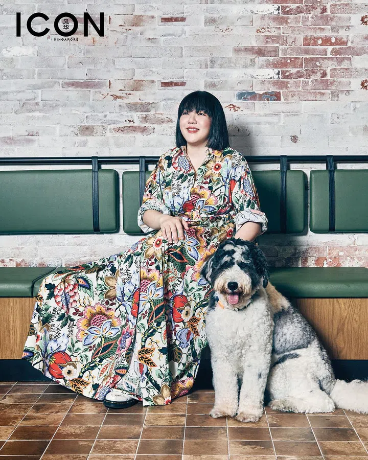 棉质混纺印花连衣裙/Etro。