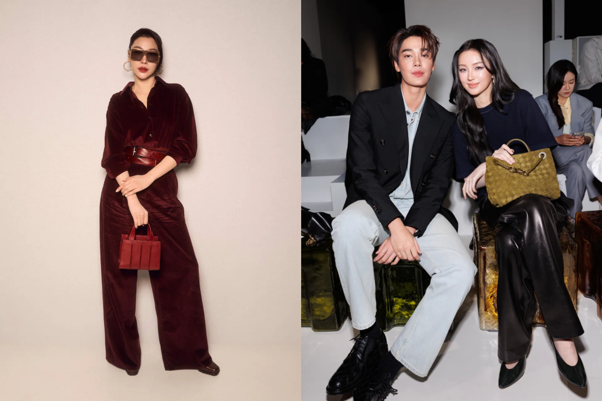 Milan fashion week front row, faye peraya, dew jiarawat, thanaerng