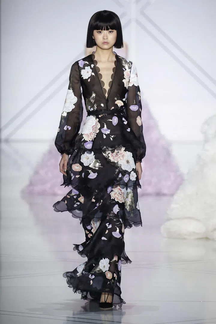 A model walks the runway during the Ralph & Russo Haute Couture Fall/Winter 2016-2017 show as part of Paris Fashion Week on July 4, 2016 in Paris, France.