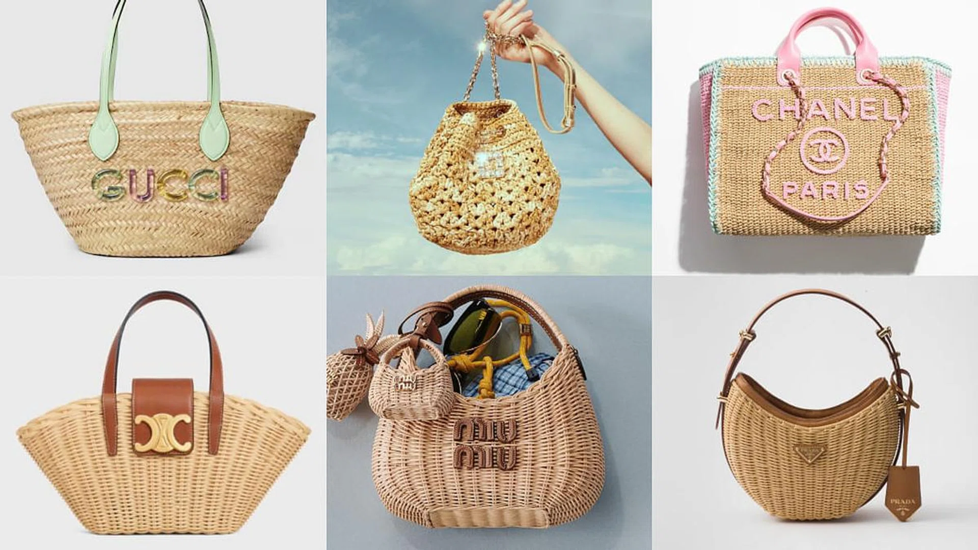 Designer Straw Raffia Bags Luxury Brands Chanel Dior