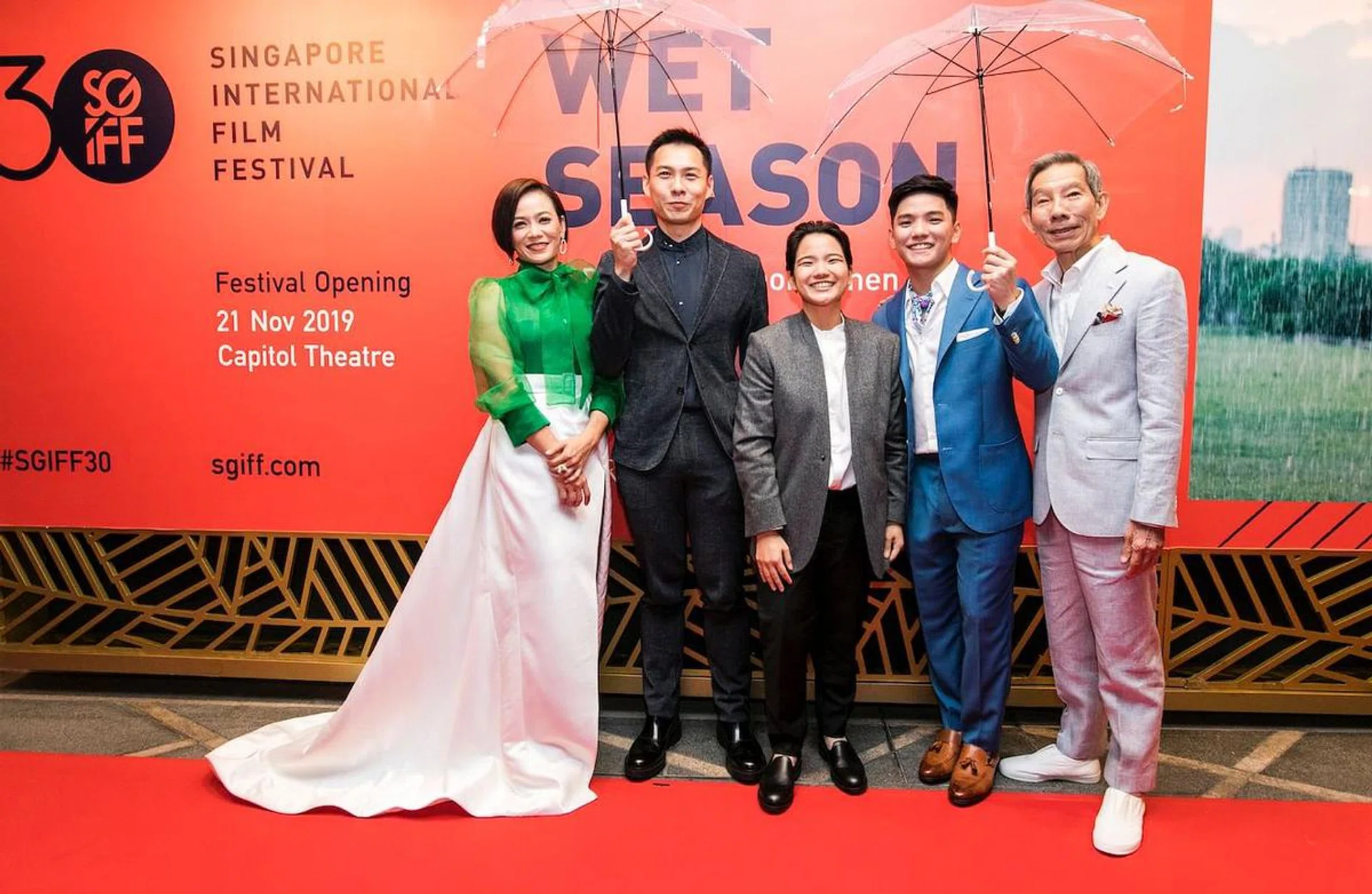 SGIFF，Singapore International Film Festival 2019, 30th anniversary, celebrities, red carpet, opening night, opening movie, Wet Season