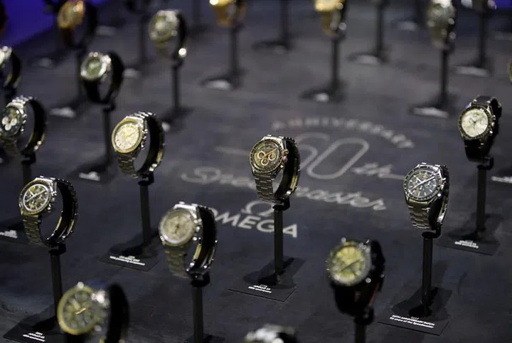 LONDON, ENGLAND - APRIL 26:  Atmosphere prior to the OMEGA 'Lost In Space' dinner to celebrate the 60th anniversary of the OMEGA Speedmaster, which has been worn by every piloted NASA mission since 1965, at Tate Modern on April 26, 2017 in London, England.  (Photo by Mike Marsland/Mike Marsland/Getty Images for OMEGA)