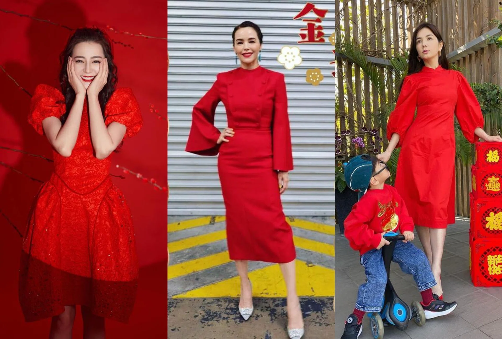 Fashion, Celebrities, Chinese New Year, Style, Red Outfit