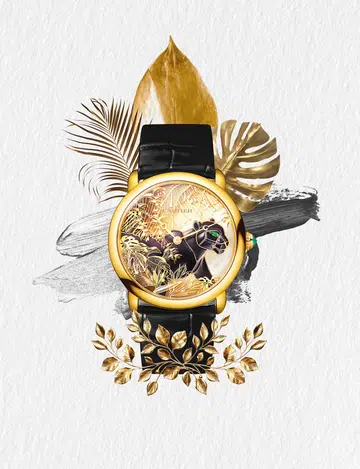 卡地亚，艺术腕表，艺术表盘, metiers d art, artistic watches, cartier