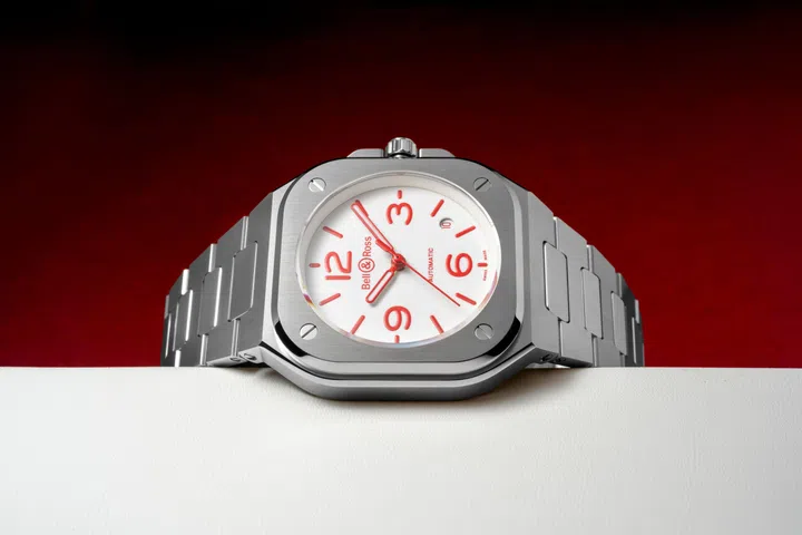 SG60, National Day, Red watches, Red and White watches, Bell & Ross BR-05 Sincere White Lum 特别版腕表