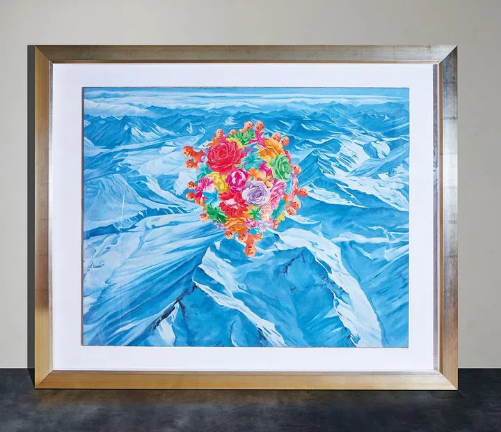 方力钧 Fang Li-jun (181x148x) Oil on Canvas 