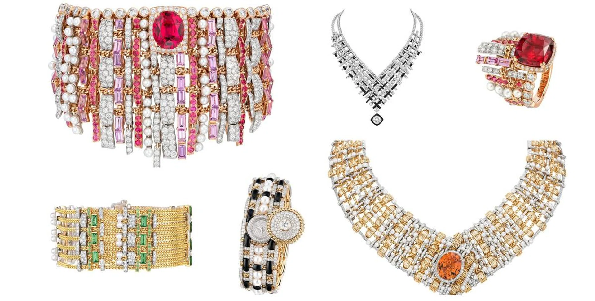 Chanel, Tweed de Chanel, High Jewellery, Jewellery, Tweed, Necklace, Ring, Bracelet, Brooch, Jewellery Watch