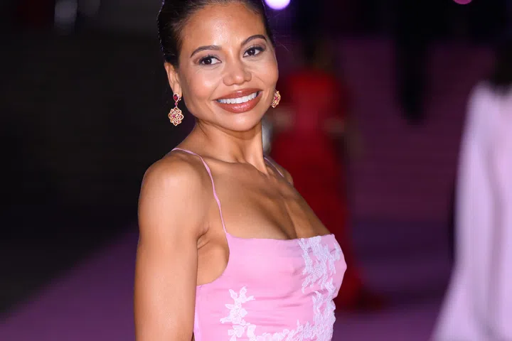 LONDON, ENGLAND - OCTOBER 18: Emma Thynn, Marchioness of Bath attends the inaugural British Museum Ball at The British Museum on October 18, 2025 in London, England. (Photo by Karwai Tang/WireImage)