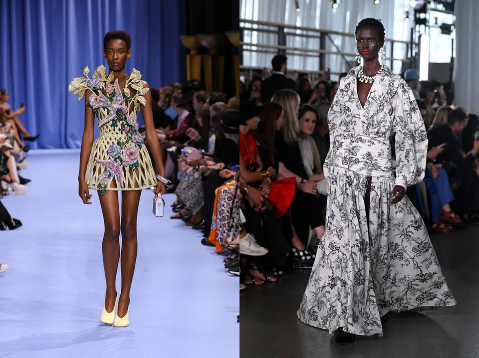 左至右：Balmain、Carolina Herrera