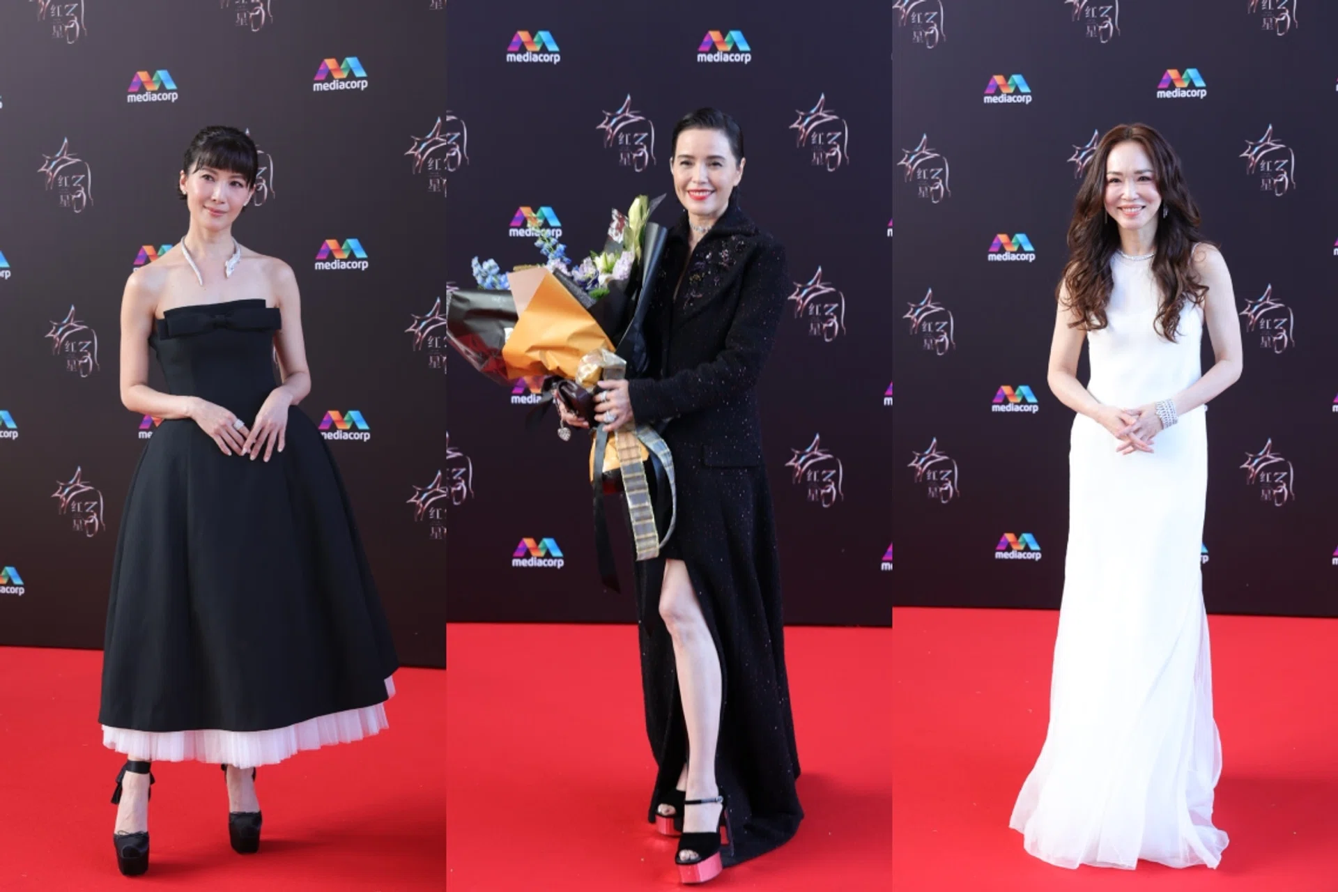 Star Awards 2025 Jeanette Aw Zoe Tay Fann Wong Red Carpet