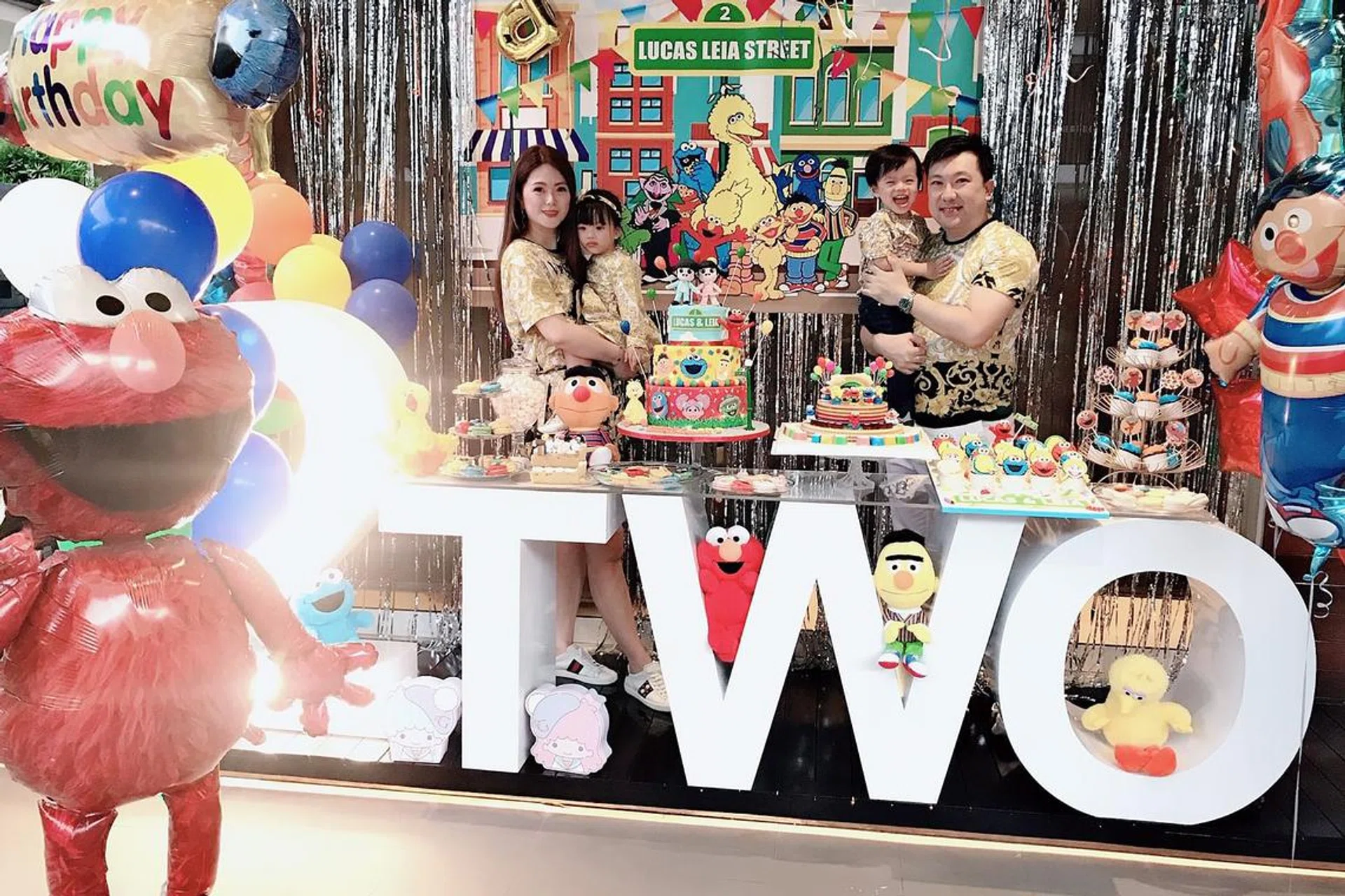 Chermaine Pang, Terence Siew, Lucas, Leia, Twins, Birthday Party, Sesame Street, Social Elite, Socialite, Events