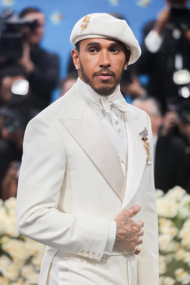 Manhattan, NY  - The Metropolitan Museum of Art hosts the Costume Institute Benefit to celebrate the opening of "Superfine: Tailoring Black Style." The event honors Black dandyism and its lasting influence on fashion, identity, and culture. Guests enjoy an evening of style and sophistication, marking a significant moment in fashion history.

Pictured: Lewis Hamilton

BACKGRID USA 5 MAY 2025 

BYLINE MUST READ: BFA.com / BACKGRID

USA: +1 310 798 9111 / usasales@backgrid.com

UK: +44 208 344 2007 / uksales@backgrid.com

*UK Clients - Pictures Containing Children
Please Pixelate Face Prior To Publication*