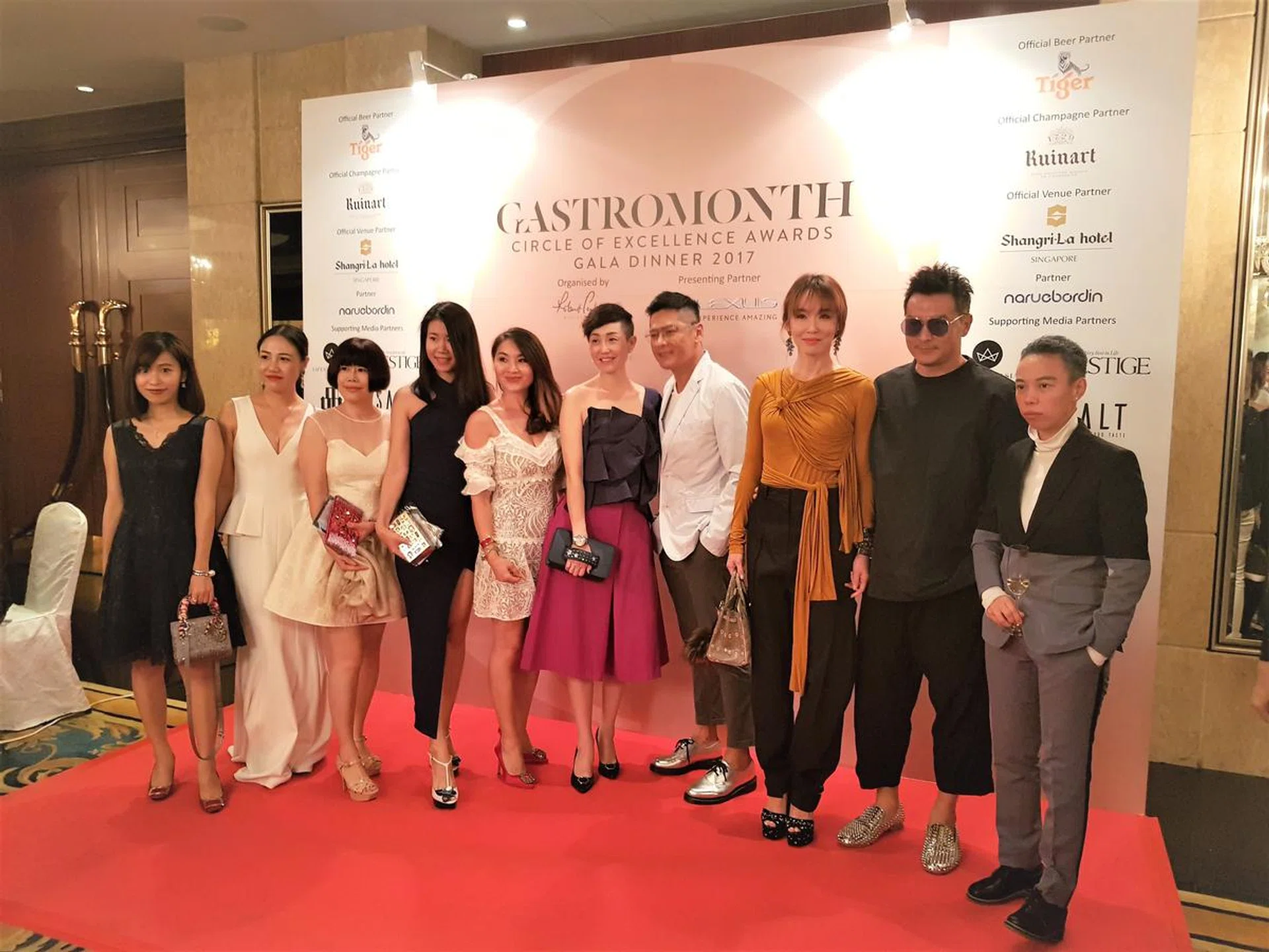 Celebrities Fann Wong, Christopher Lee at GastroMonth awards gala dinner