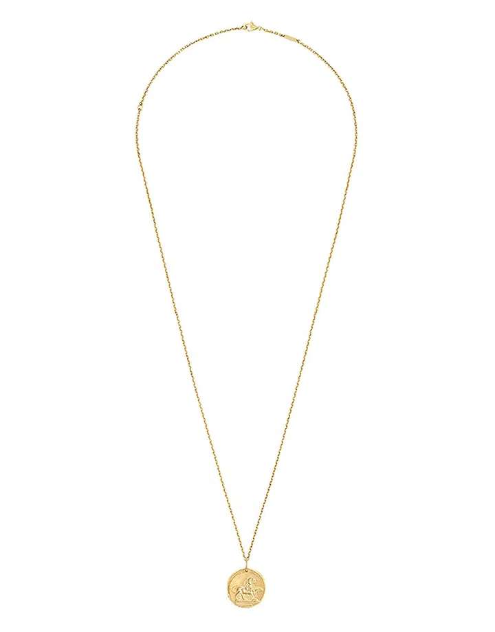 Zodiaque medal Leonis (Leo),  yellow gold.