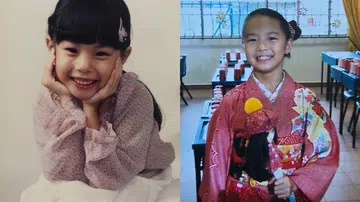 童年时期的方蓉与林咏谊（Regene Lim）照片拼图，左边是方蓉双手托脸微笑看镜头，右边是林咏谊身穿和服、手抱娃娃，对镜头露出笑容。红星大奖2026 入围名单 