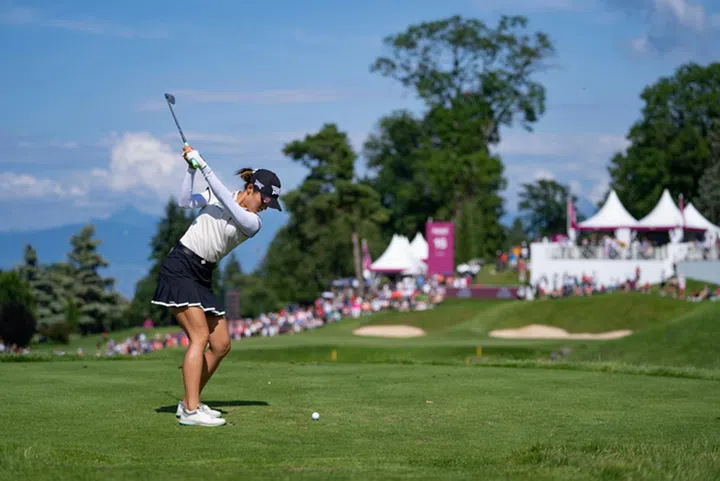 Lydia Ko在2021年The Amundi Evian Championship的赛场上 ©Rolex/Thomas Lovelock