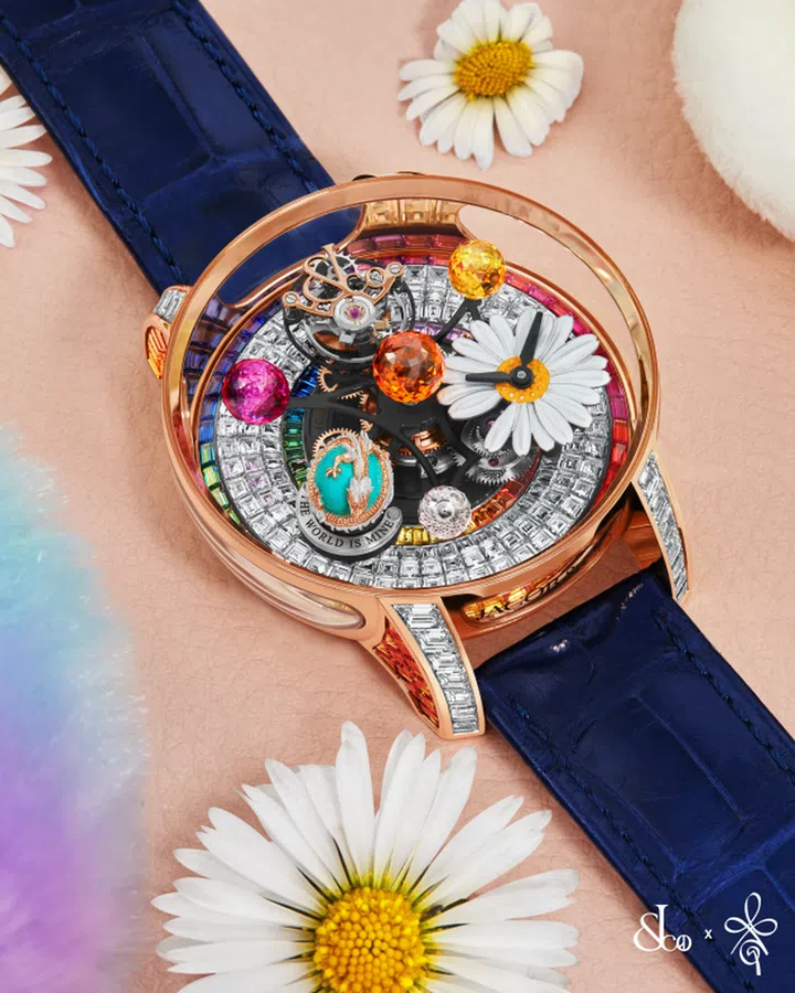 G-Dragon与 Jacob & Co.携手推出的Astronomia Solar G-Dragon联名腕表（图 Jacob & Co. / Sincere Fine Watches提供）