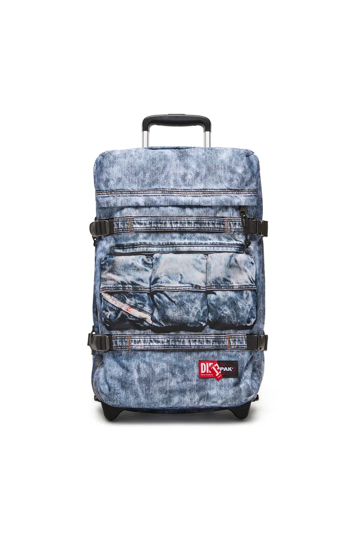 DIESEL X EASTPAK Transit’r Cabin bag in trompe l’oeil denim登机箱