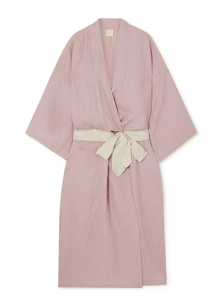 EXCLUSIVE 02 ROBE - LINEN - STONE WASHED LINEN ***NET-SUSTAIN***