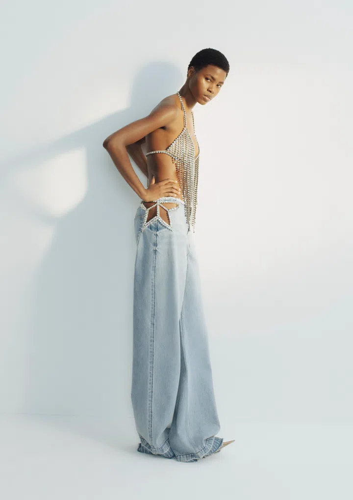 Stella McCartney H&M Collection
bra $299.90, jeans $199.90